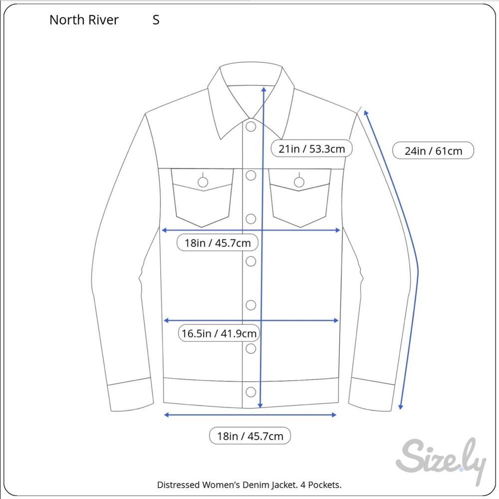 Women’s 4 Pocket Denim Jacket - Picture 5 of 8
